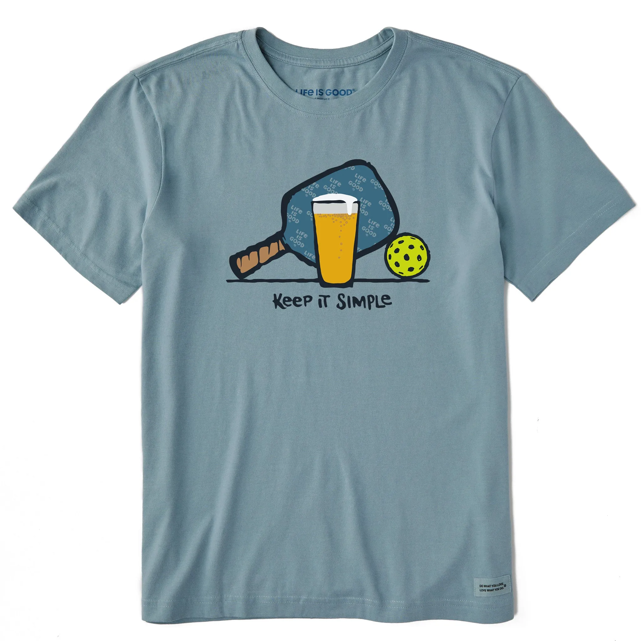 Men's Pickleball & Beer Short Sleeve Tee Life is Good