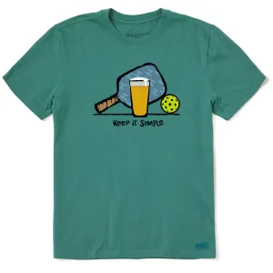 Men's Pickleball & Beer Short Sleeve Tee Life is Good