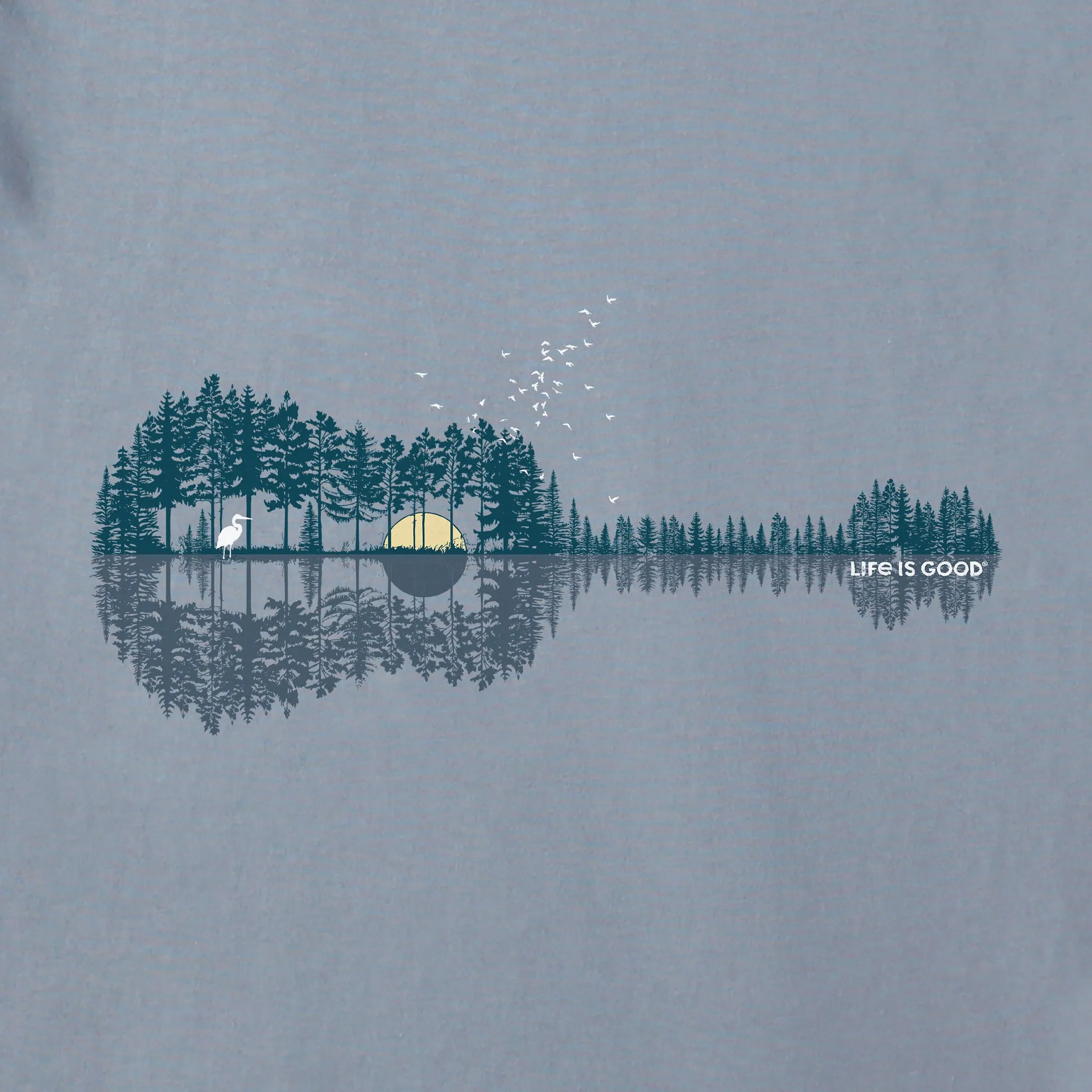 Men's Pine Guitarscape Short Sleeve Tee Life is Good
