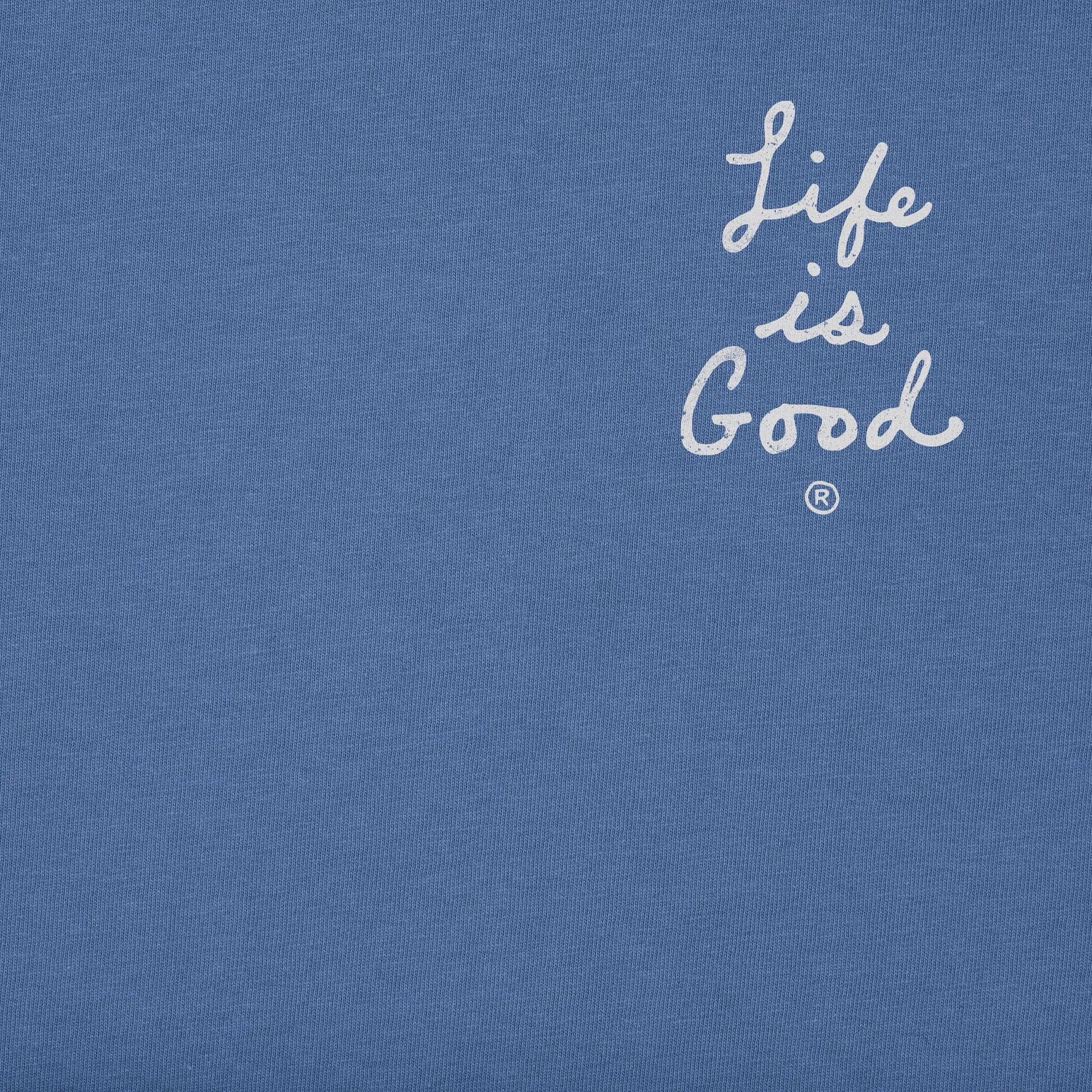 Men's Pine Tree Flag Short Sleeve Tee Life is Good