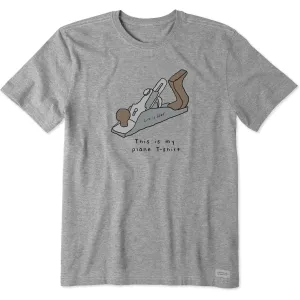 Men's Plane T-Shirt Short Sleeve Tee Life is Good