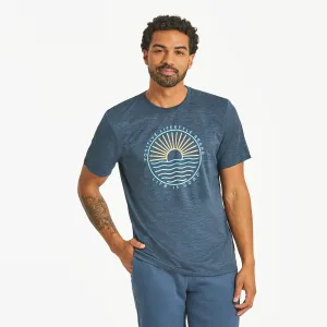 Men's Positive Lifestyle Sun & Waves Sun Crusher Tee Life is Good