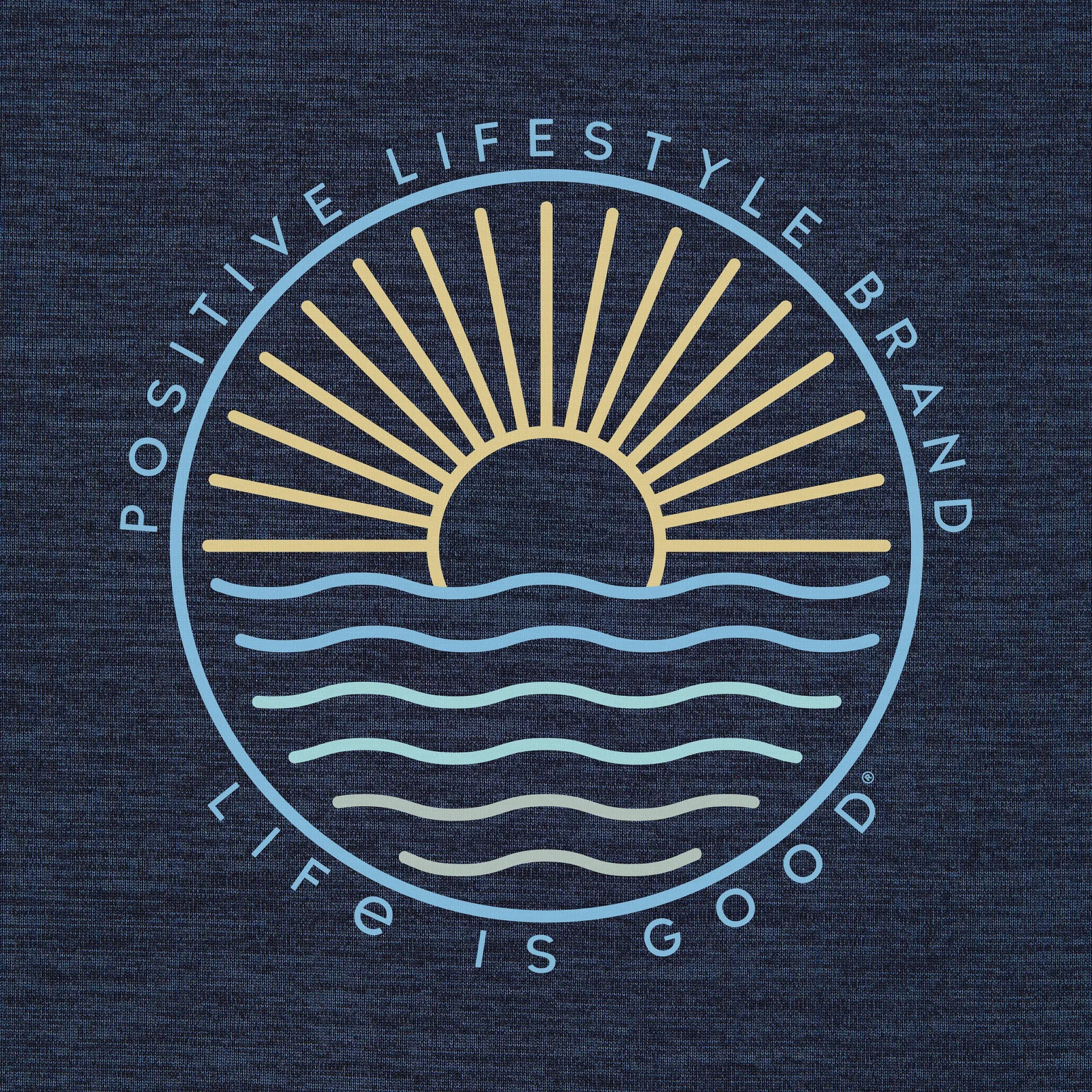 Men's Positive Lifestyle Sun & Waves Sun Crusher Tee Life is Good