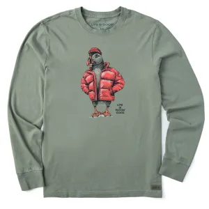 Men's Puffin Good Long Sleeve Crusher Tee Life is Good