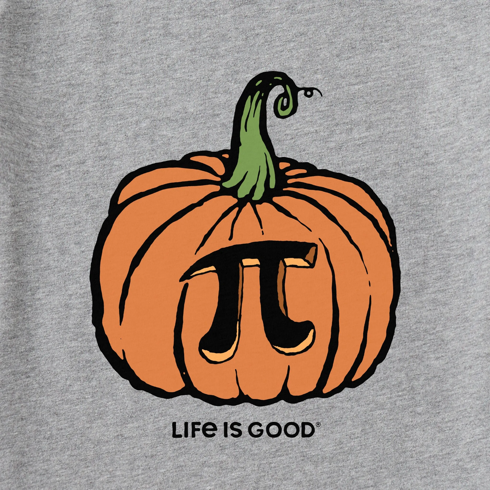 Men's Pumpkin Pi Long Sleeve Crusher Tee Life is Good