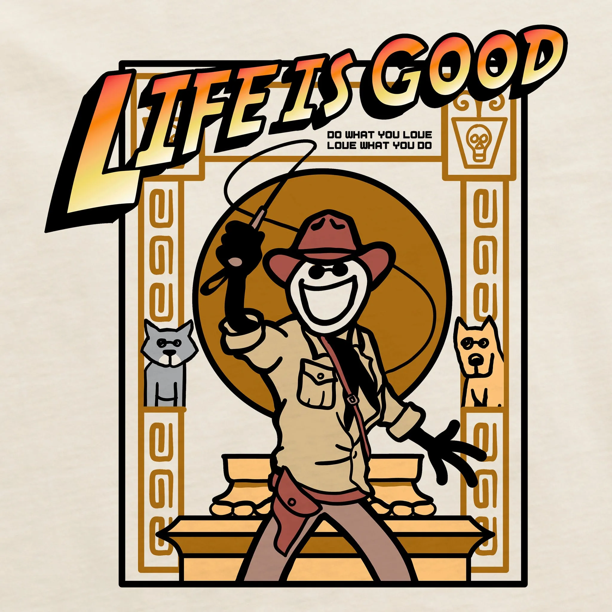 Men's Raider Jake Short Sleeve Crusher Tee Life is Good