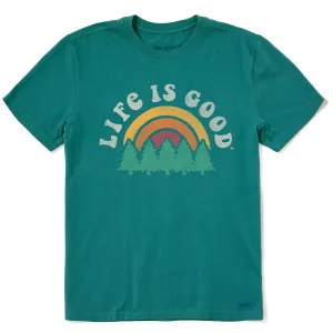 Men's Rainbow Forest Short Sleeve Crusher Tee Life is Good