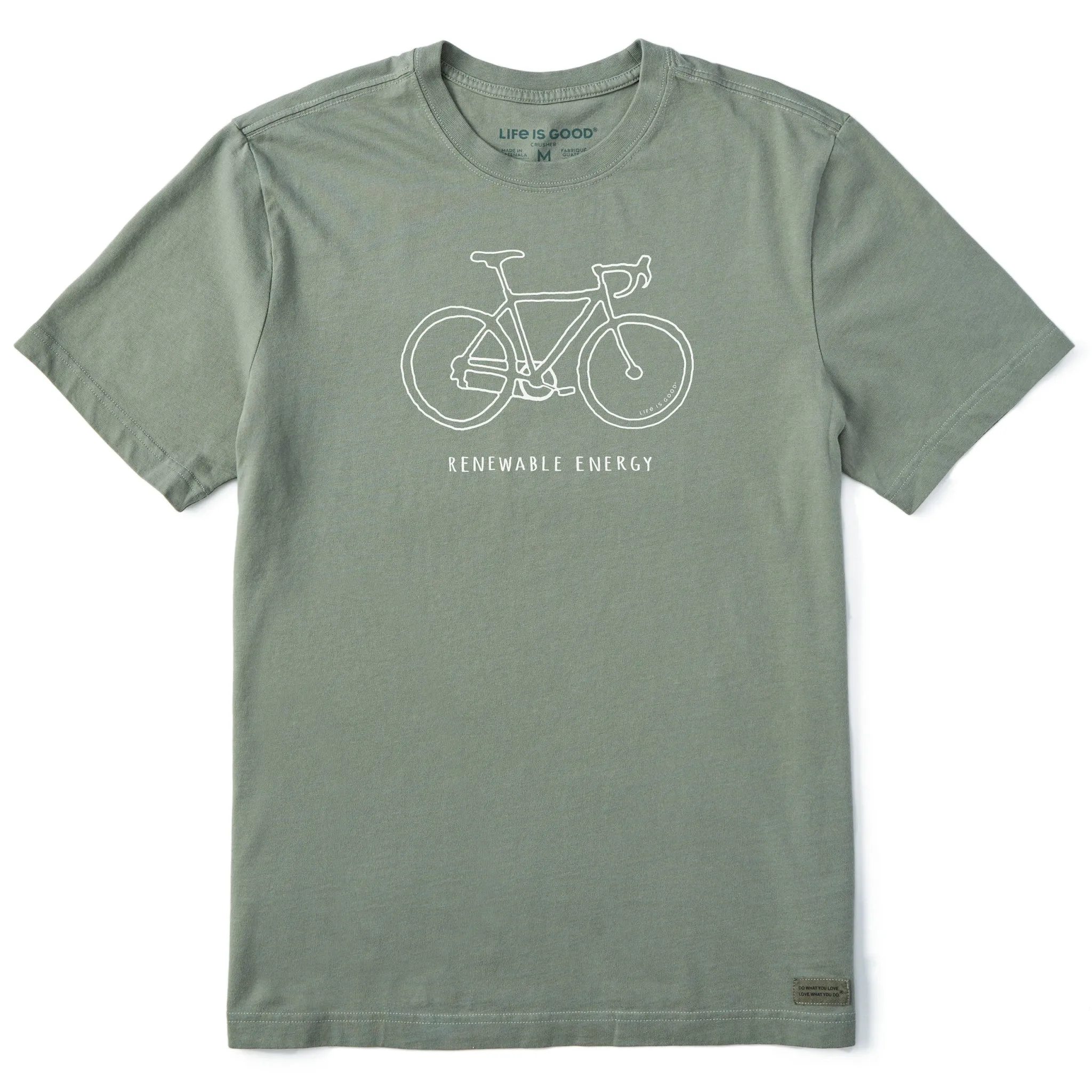 Men's Renewable Energy Bike Short Sleeve Tee Life is Good