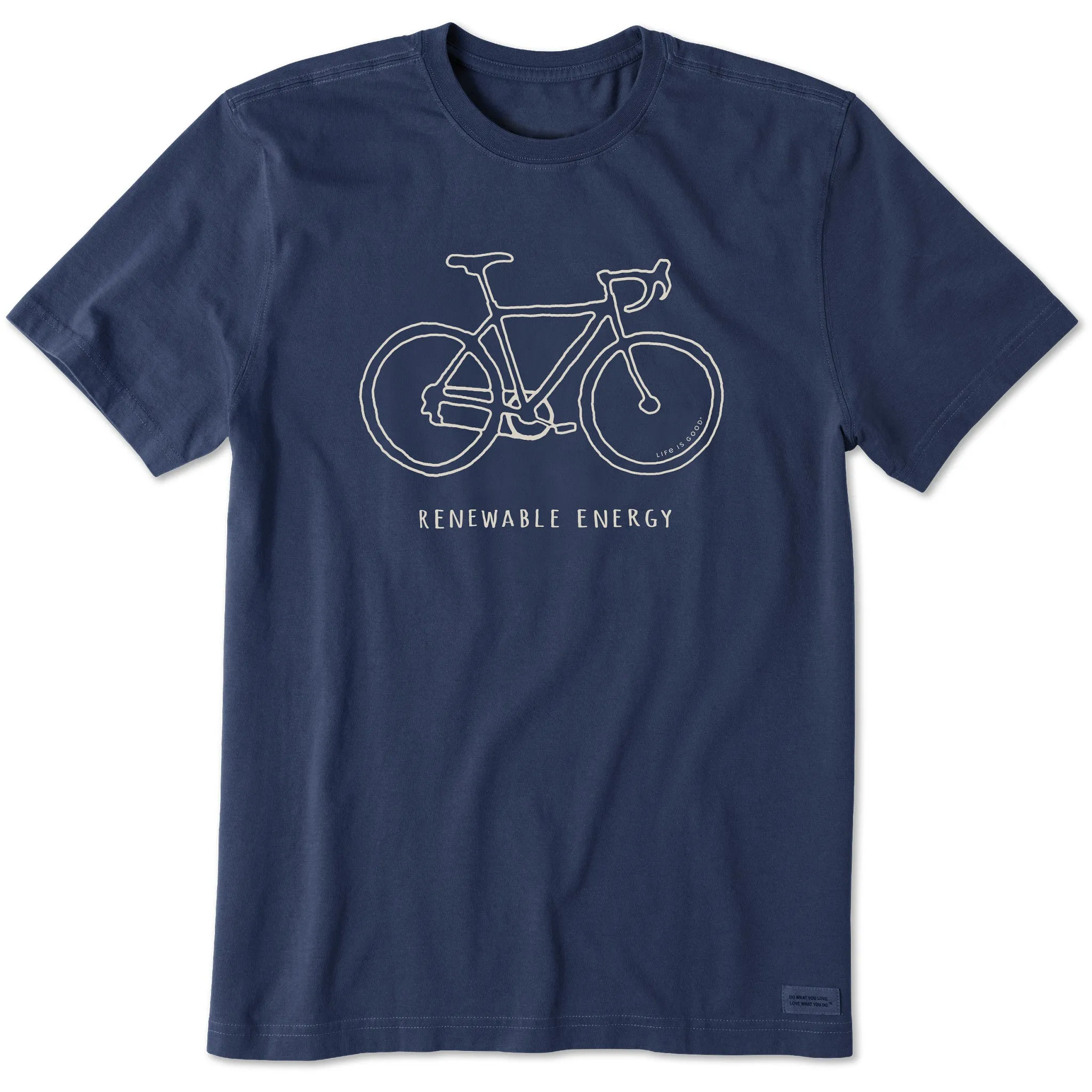 Men's Renewable Energy Bike Short Sleeve Tee Life is Good