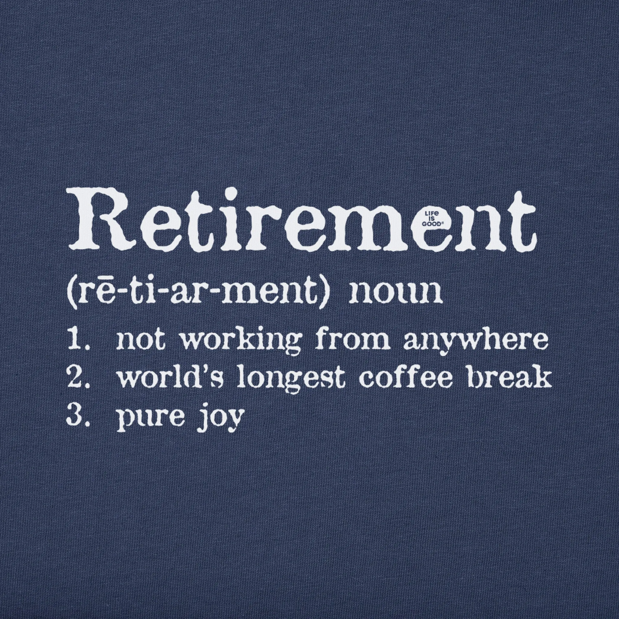 Men's Retirement Defined Long Sleeve Crusher Tee Life is Good