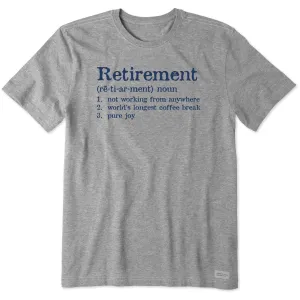 Men's Retirement Defined Short Sleeve Tee Life is Good