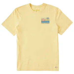 Men's Retro Beach Scene Short Sleeve Tee Life is Good