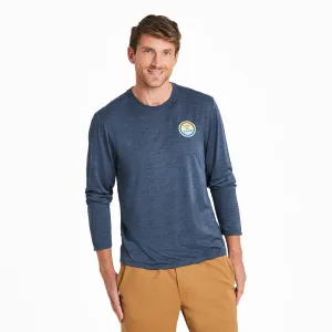 Men's Retro Mountain Range Long Sleeve Sun Crusher Tee Life is Good