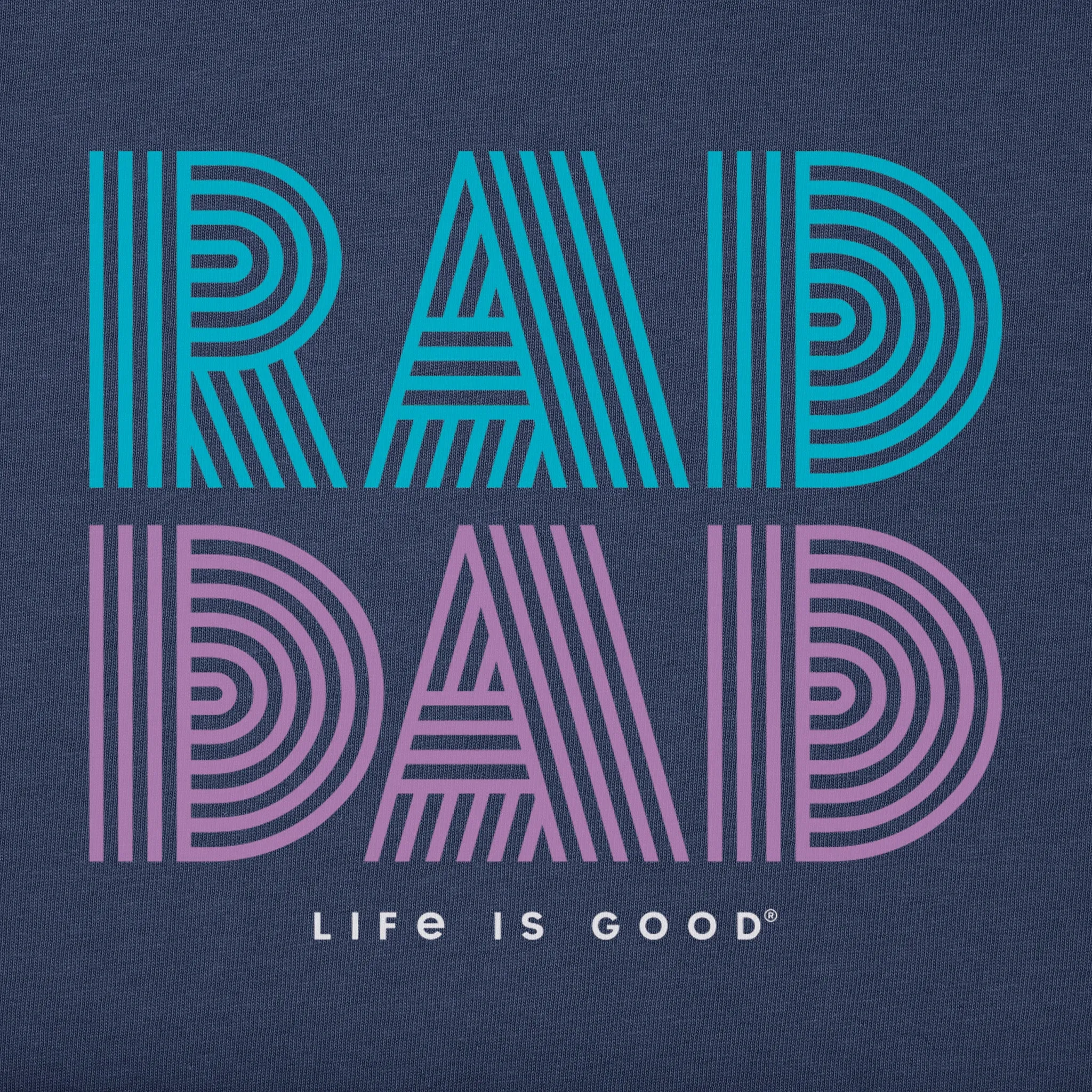 Men's Retro Rad Dad Short Sleeve Tee Life is Good