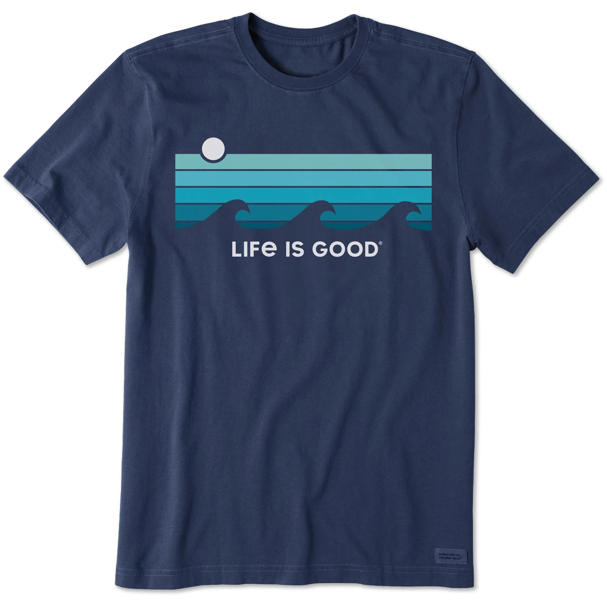 Men's Retro Wave Stripe Short Sleeve Tee Life is Good