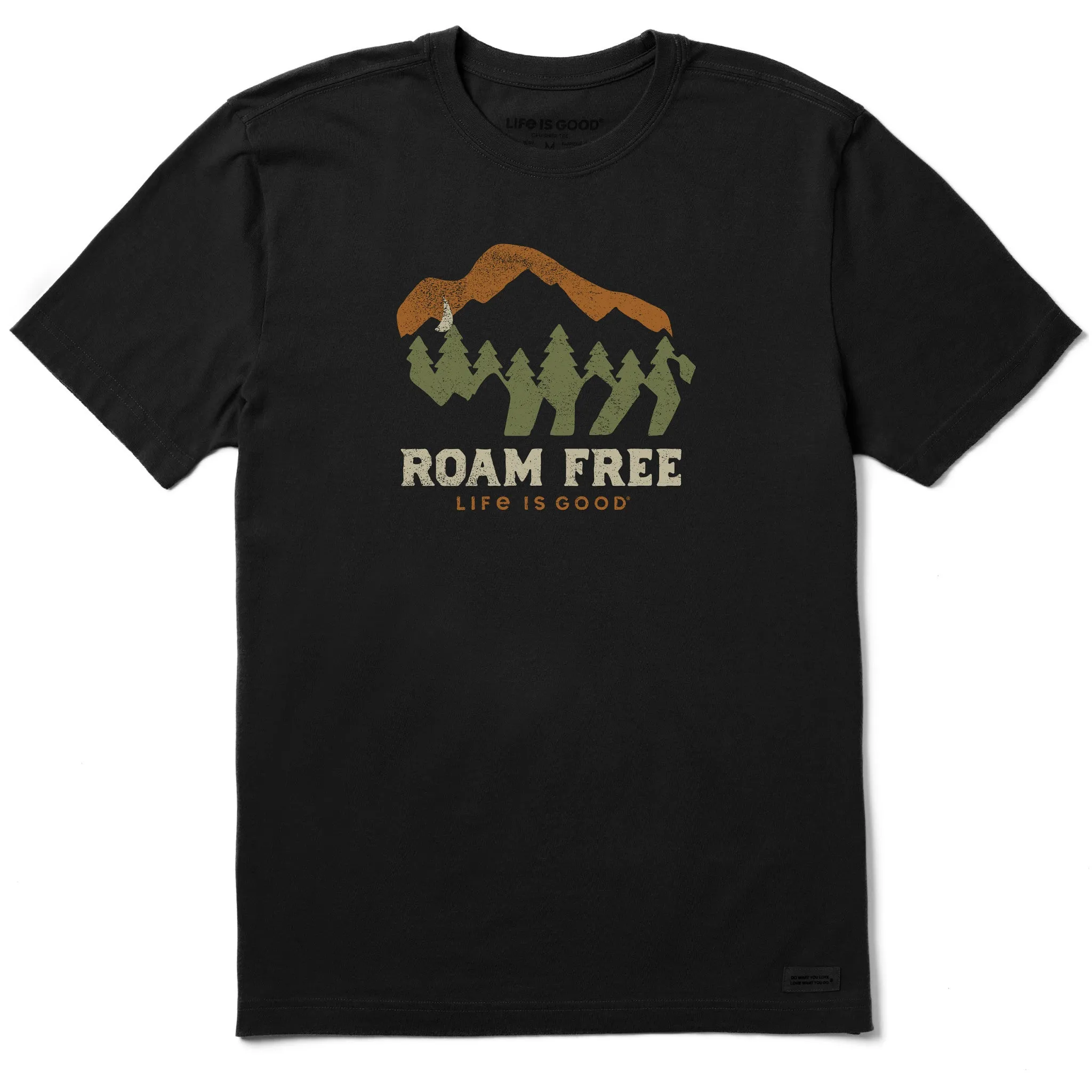 Men's Roam Free Buffalo Short Sleeve Crusher Tee Life is Good