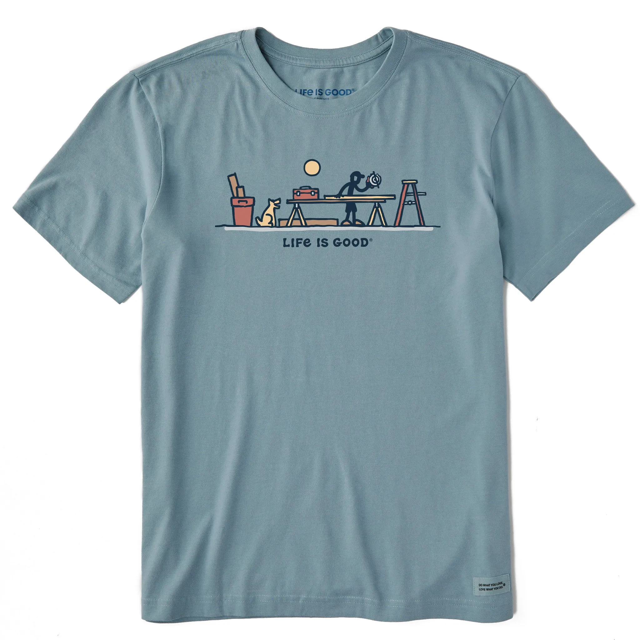 Men's Rocket & Jake Woodwork Vista Short Sleeve Tee Life is Good