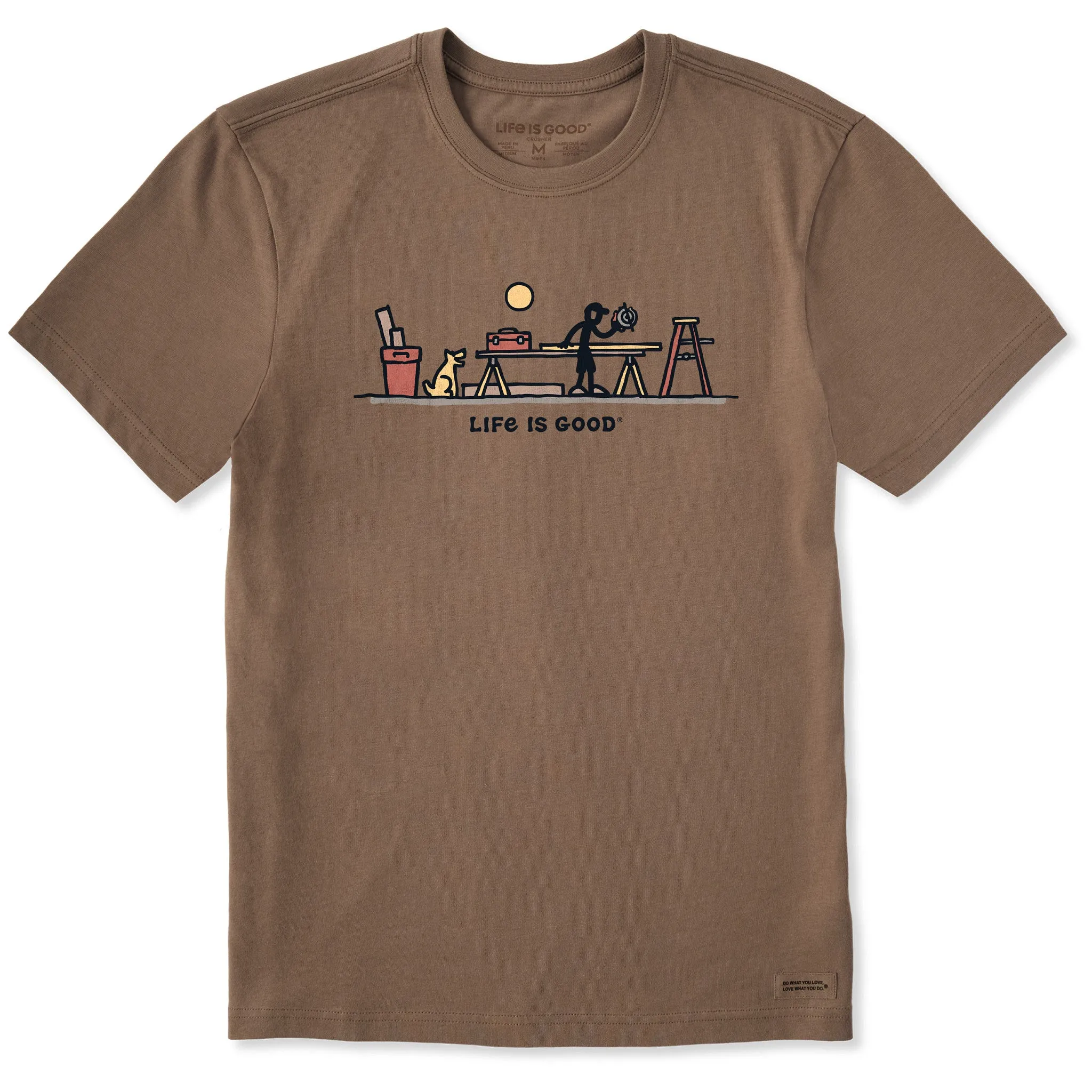 Men's Rocket & Jake Woodwork Vista Short Sleeve Tee Life is Good