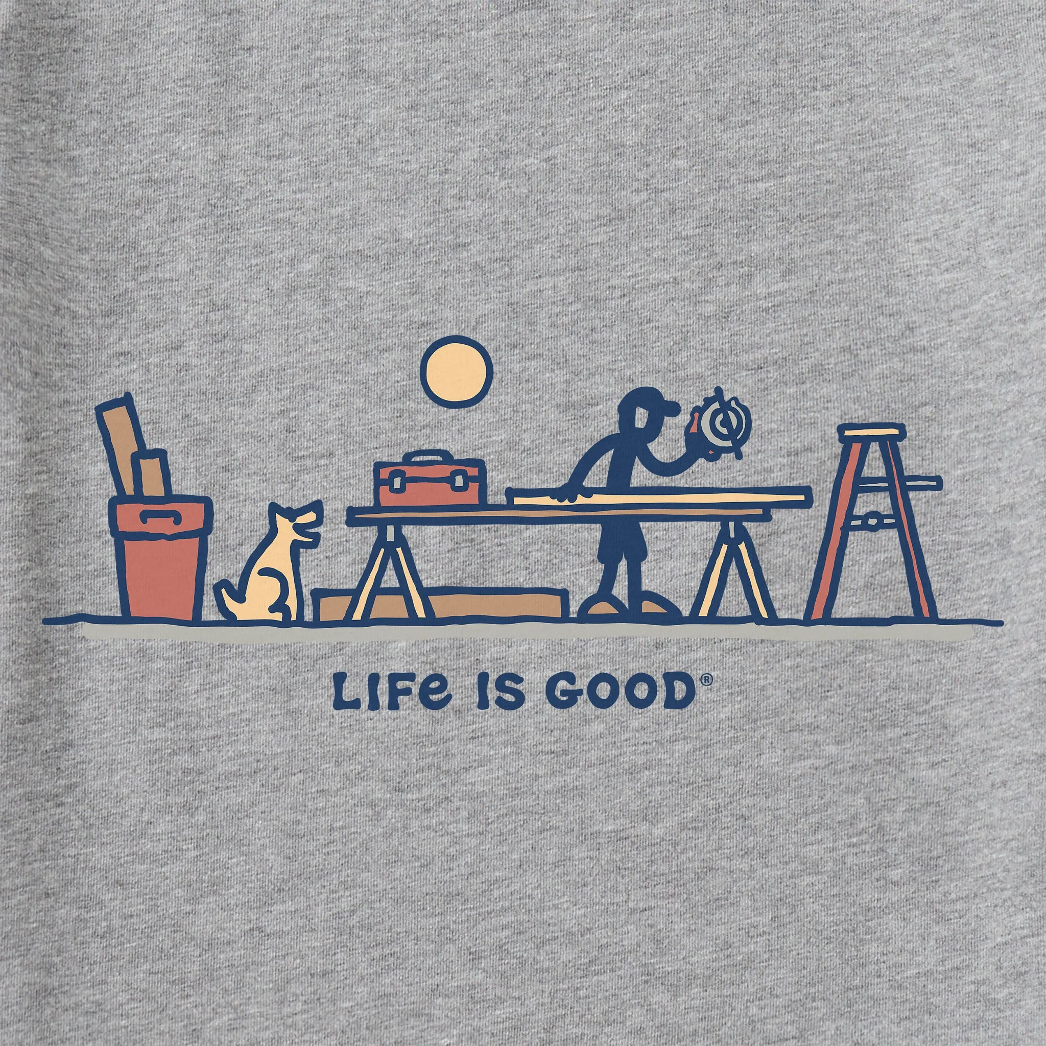 Men's Rocket & Jake Woodwork Vista Short Sleeve Tee Life is Good