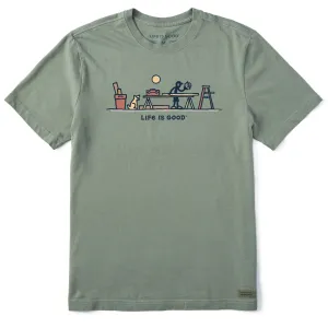 Men's Rocket & Jake Woodwork Vista Short Sleeve Tee Life is Good