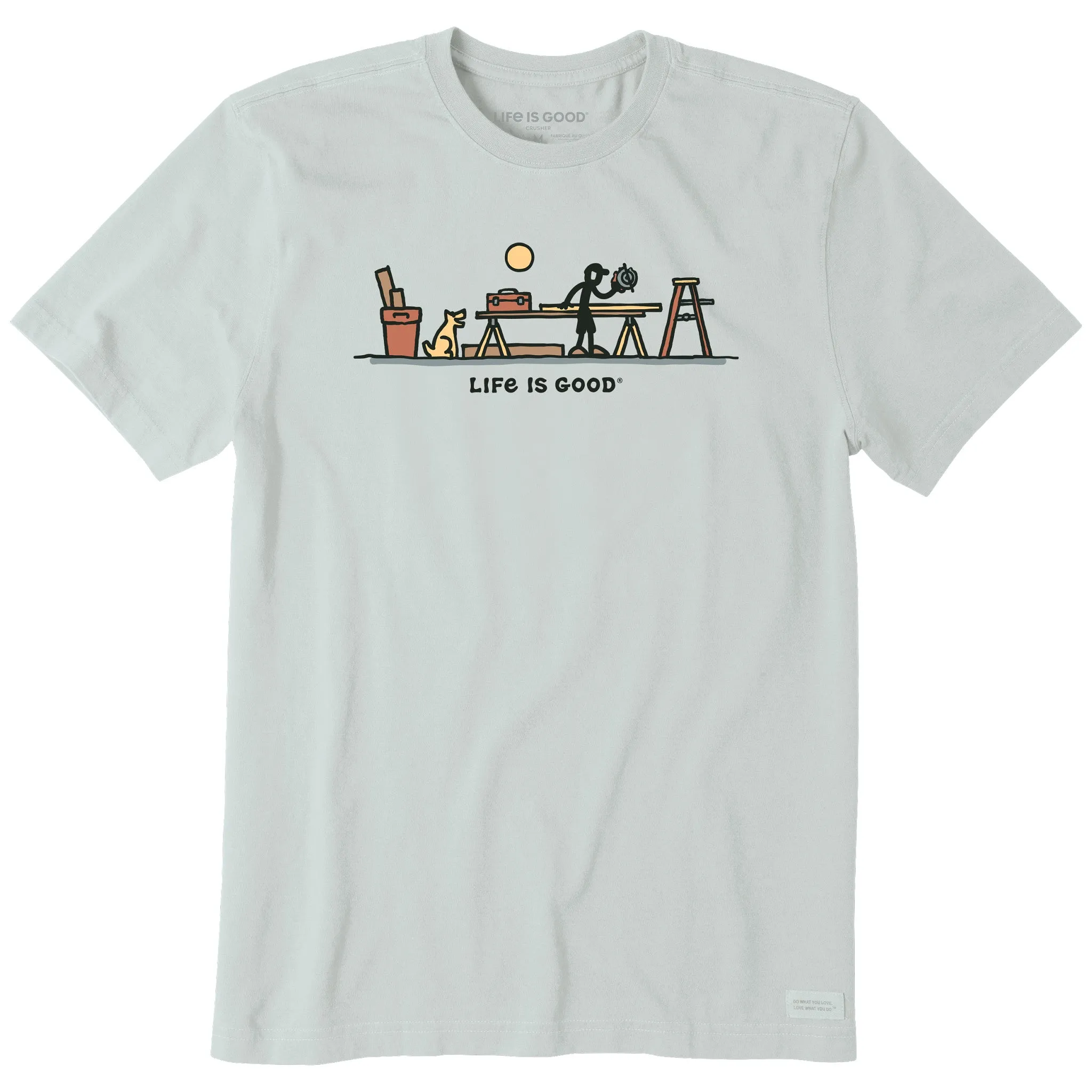 Men's Rocket & Jake Woodwork Vista Short Sleeve Tee Life is Good