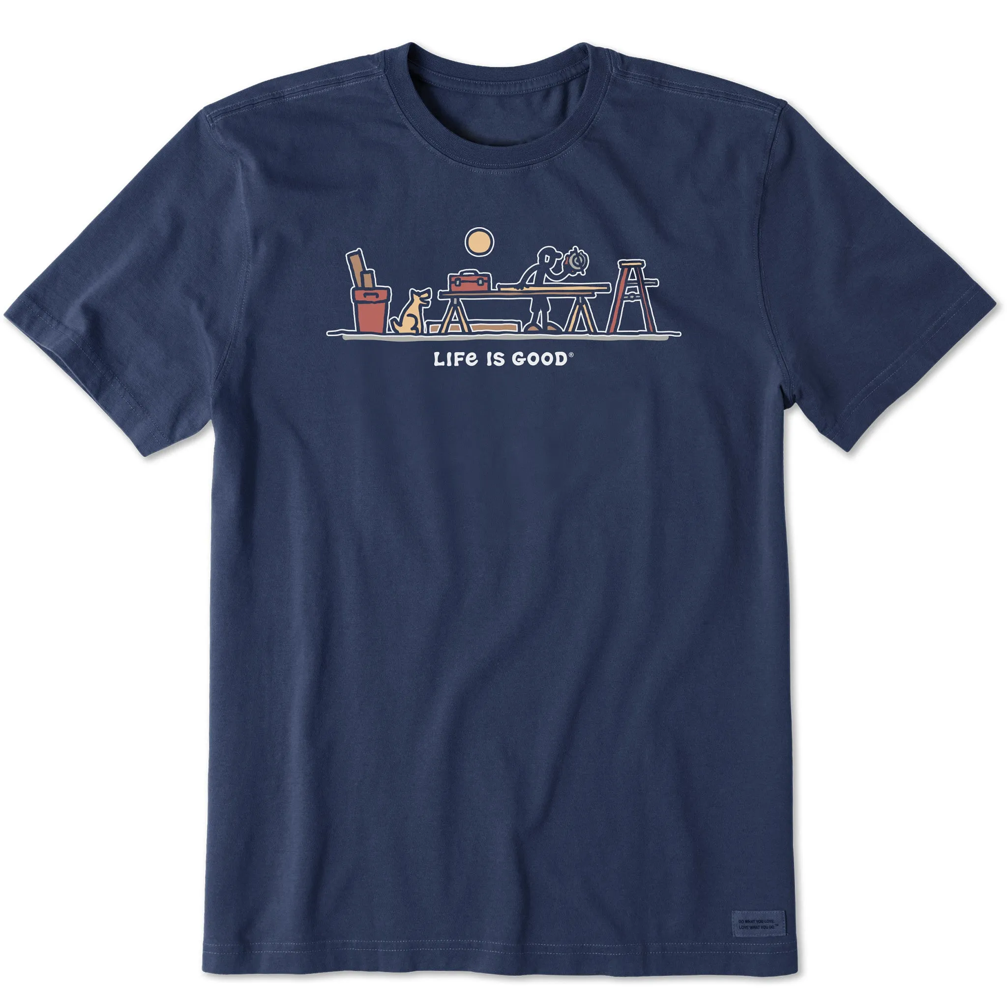 Men's Rocket & Jake Woodwork Vista Short Sleeve Tee Life is Good