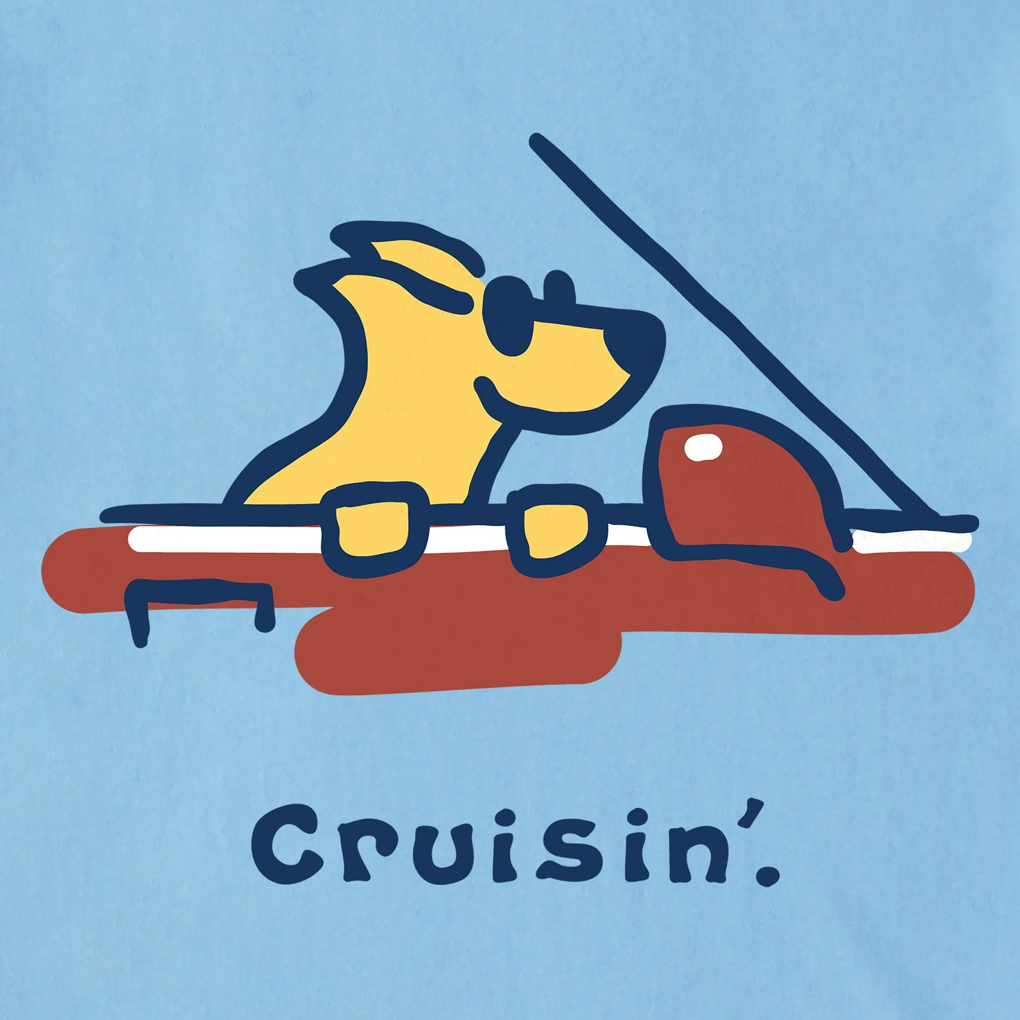 Men's Rocket Cruisin' Short Sleeve Crusher-LITE Tee Life is Good