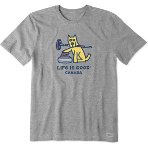 Men's Rocket Curling Canada Short Sleeve Crusher Tee Life is Good