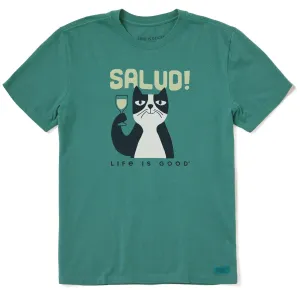 Men's Salud Cat Short Sleeve Crusher Tee Life is Good