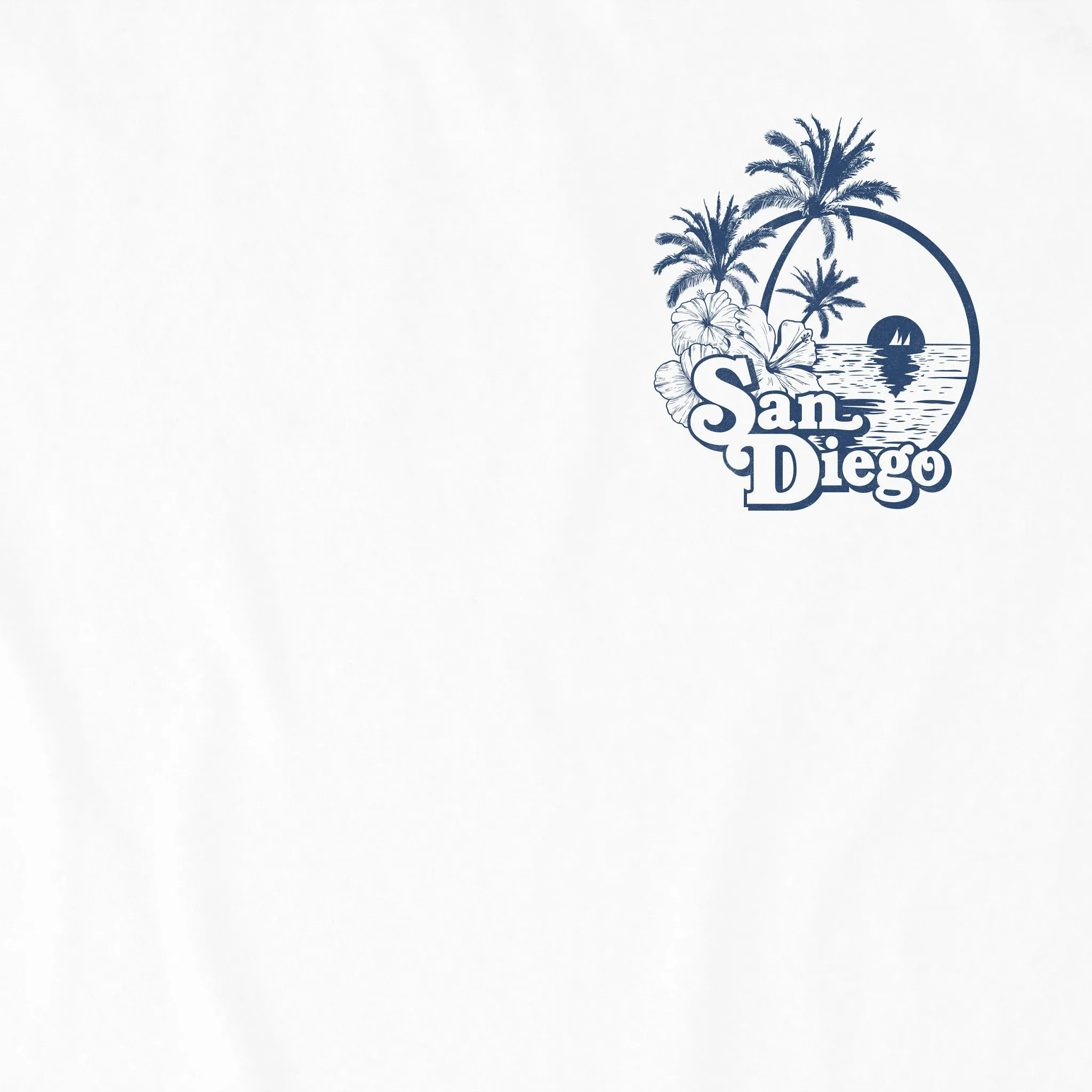 Men's San Diego Hibiscus Palms Short Sleeve Crusher Tee Life is Good