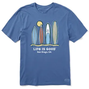Men's San Diego Surf Boards Short Sleeve Crusher Tee Life is Good