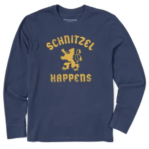 Men's Schnitzel Happens Long Sleeve Crusher Tee Life is Good
