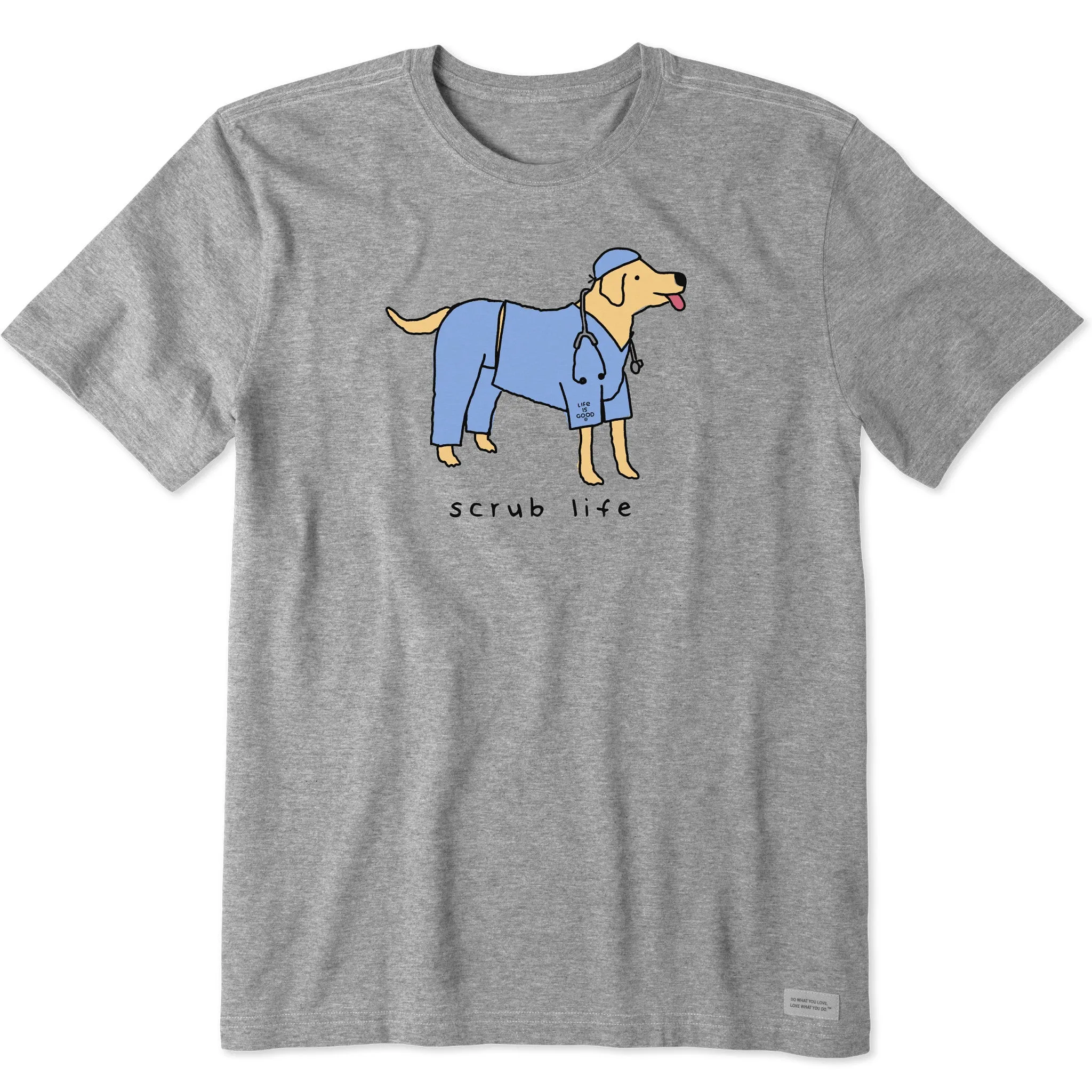 Men's Scrub Life Dog Short Sleeve Crusher Tee Life is Good