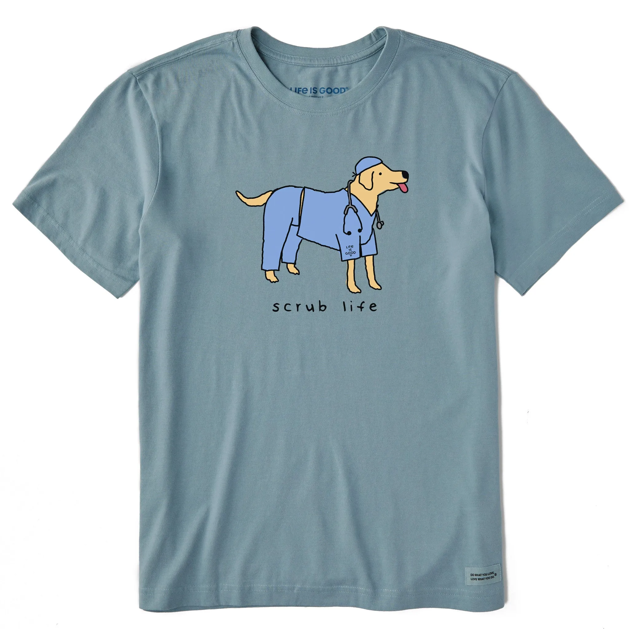 Men's Scrub Life Dog Short Sleeve Crusher Tee Life is Good