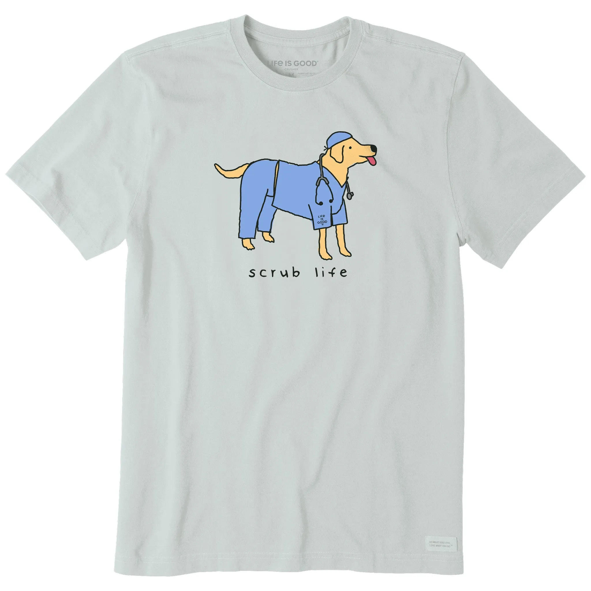 Men's Scrub Life Dog Short Sleeve Crusher Tee Life is Good