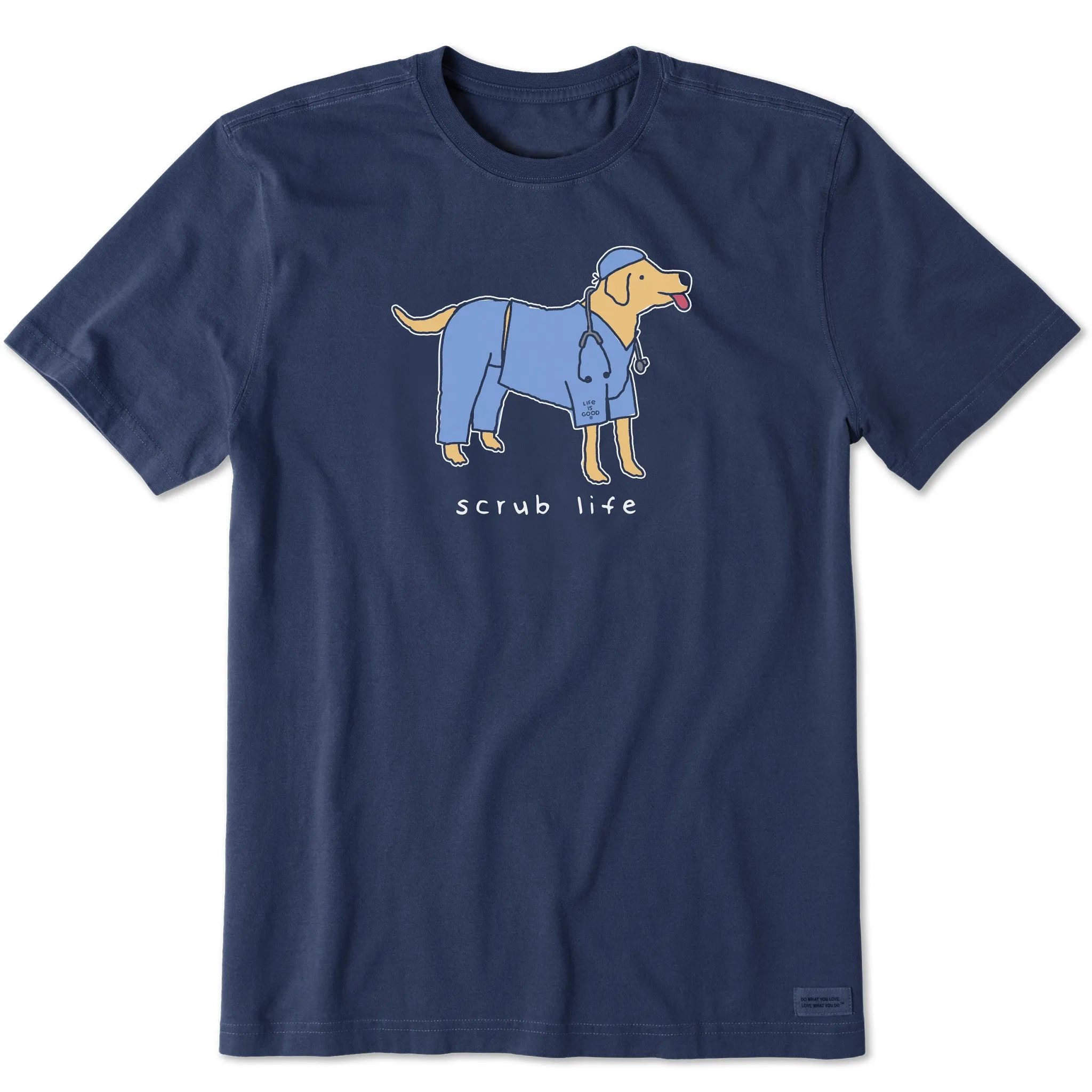 Men's Scrub Life Dog Short Sleeve Crusher Tee Life is Good