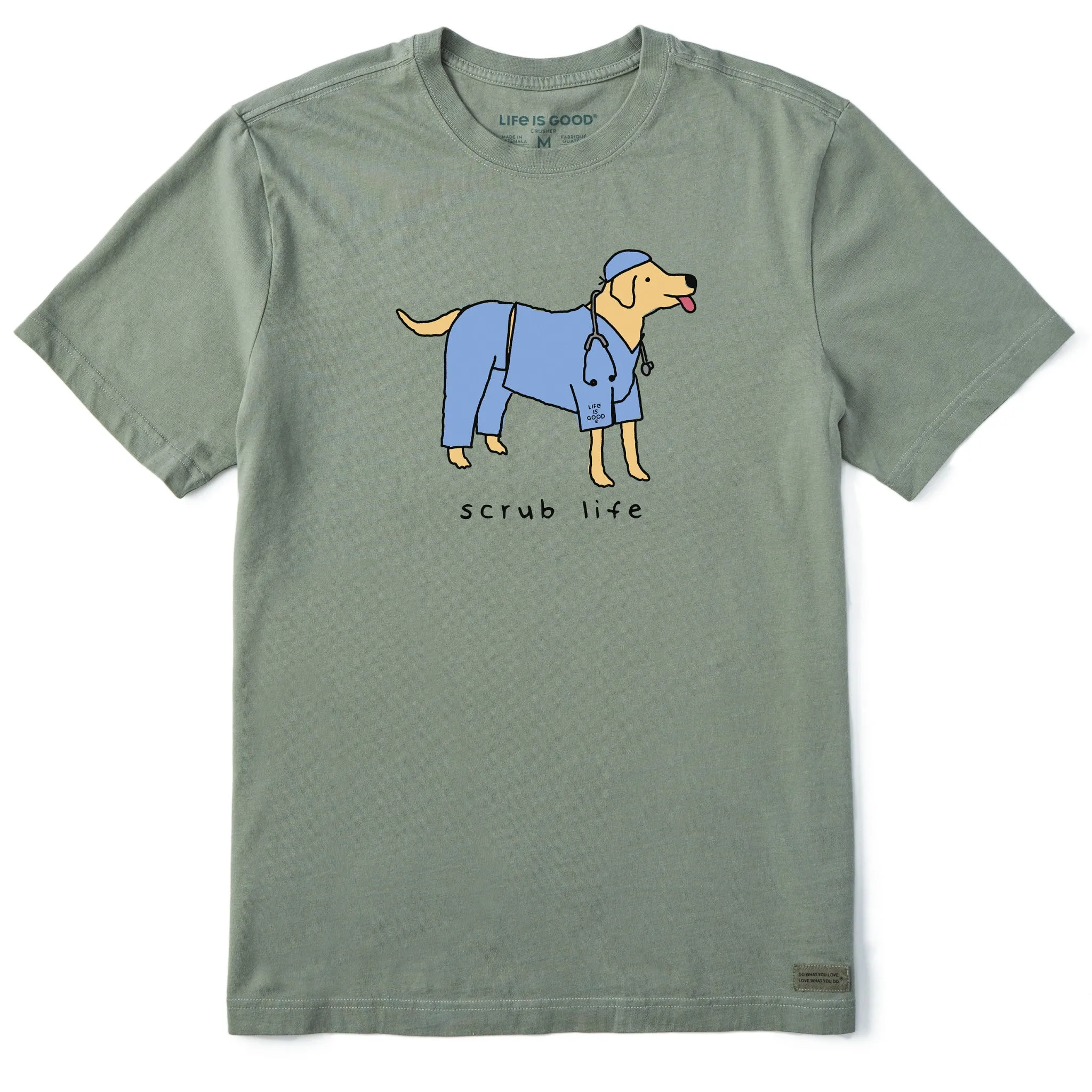 Men's Scrub Life Dog Short Sleeve Crusher Tee Life is Good