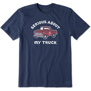 Men's Serious About My Truck Short Sleeve Crusher Tee Life is Good