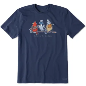 Men's Shady Winter is for the Birds Short Sleeve Crusher Tee Life is Good