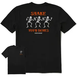 Men's Shake your Bones Skeletons Short Sleeve Tee Life is Good