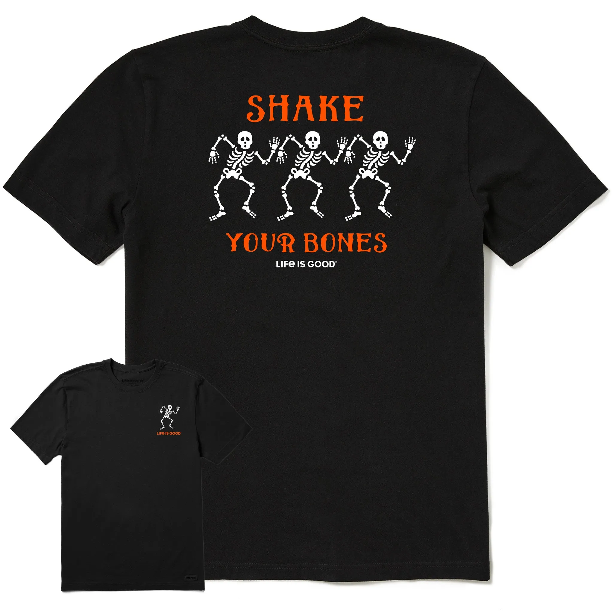 Men's Shake your Bones Skeletons Short Sleeve Tee Life is Good