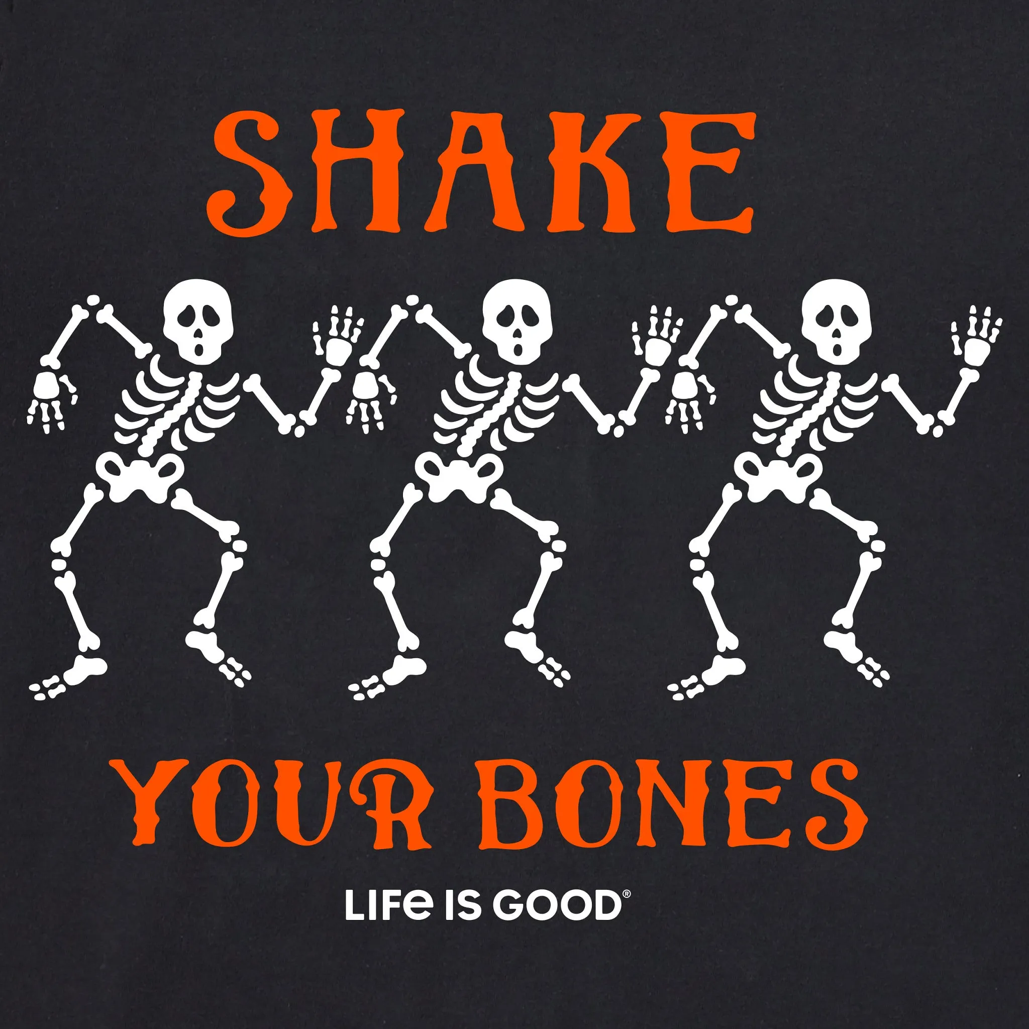 Men's Shake your Bones Skeletons Short Sleeve Tee Life is Good