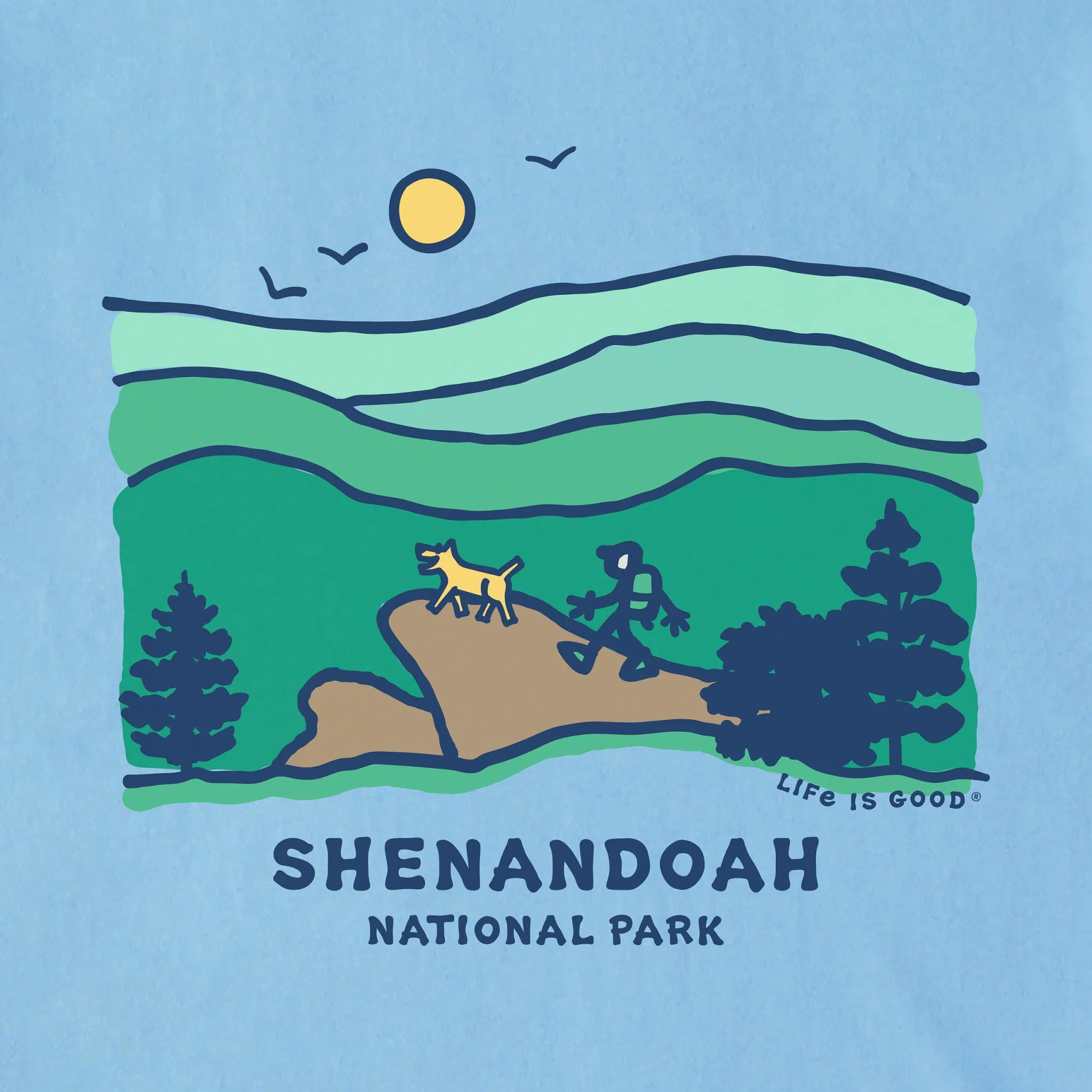 Men's Shenandoah Short Sleeve Tee Life is Good