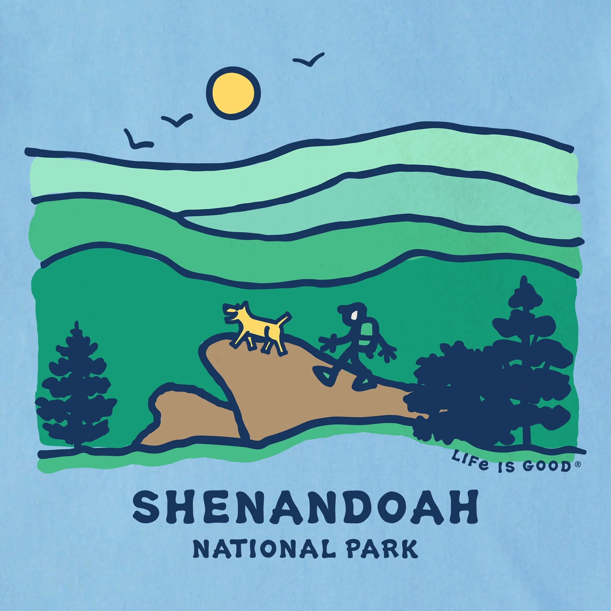 Men's Shenandoah Short Sleeve Tee Life is Good