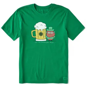 Men's Shenanigans Irish Beer Short Sleeve Crusher Tee Life is Good