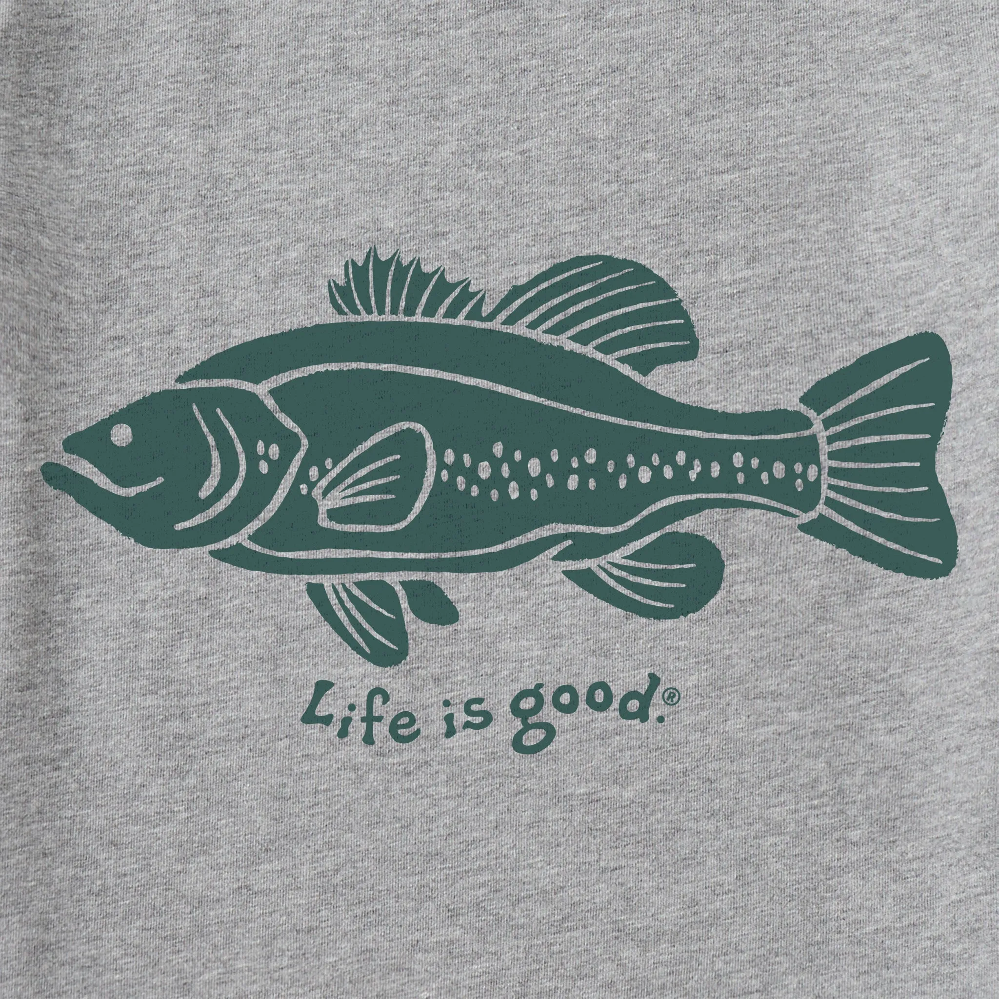 Men's Silhouette Fish Short Sleeve Crusher Tee Life is Good