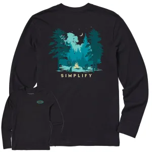 Men's Simplify Campfire Long Sleeve Crusher Tee Life is Good