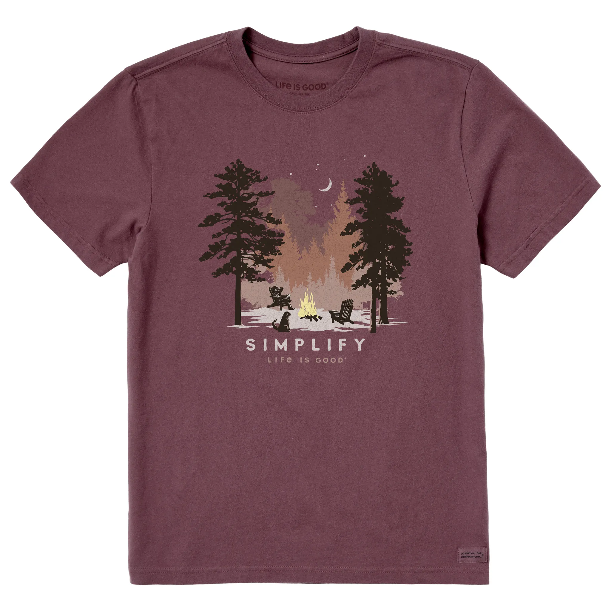 Men's Simplify Campfire Short Sleeve Tee Life is Good