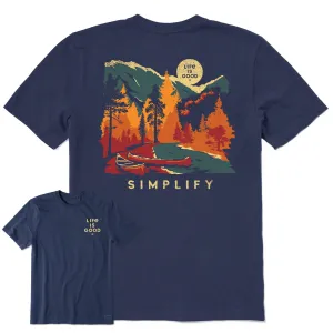 Men's Simplify Canoes Short Sleeve Crusher-LITE Tee Life is Good