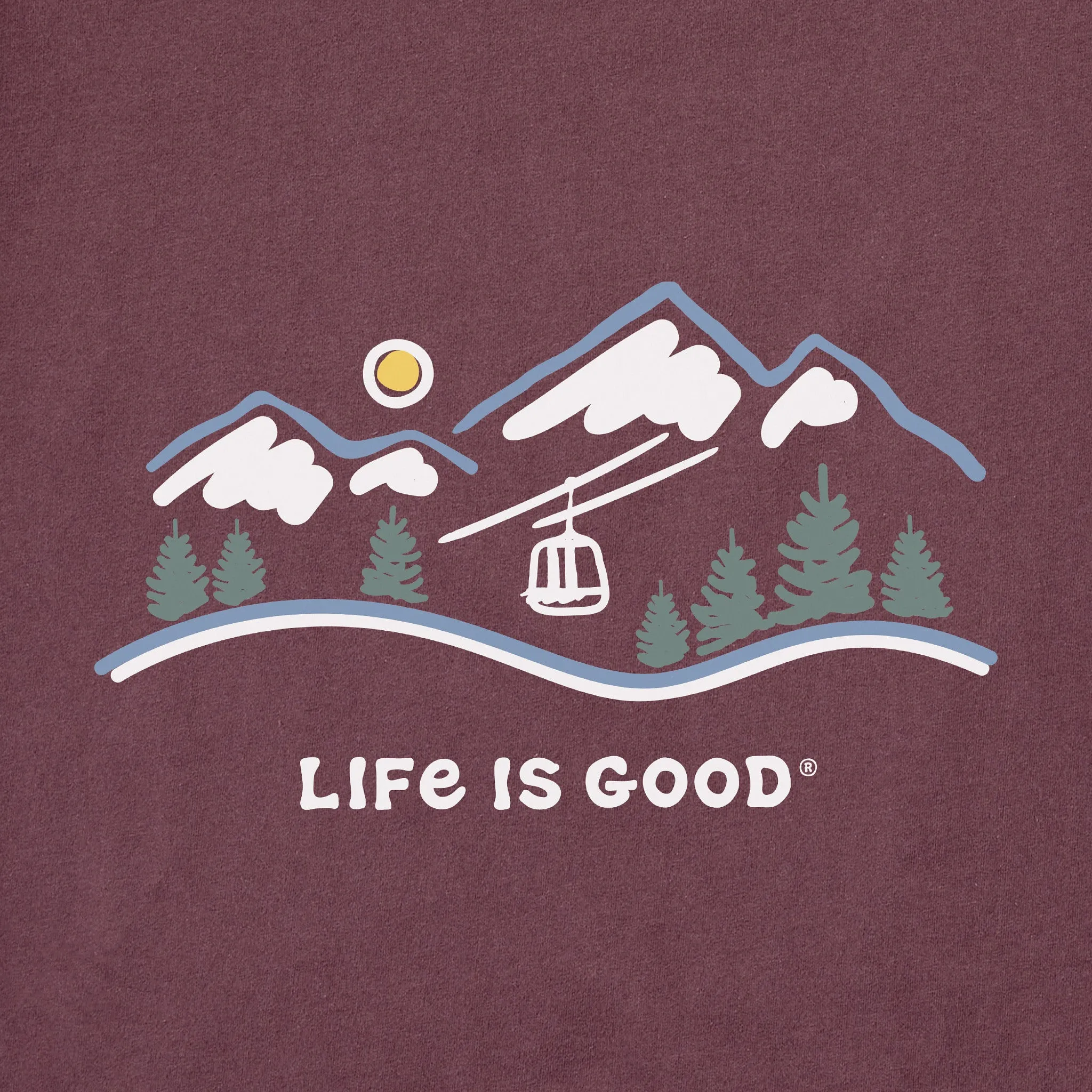Men's Ski Lift Vista Long Sleeve Crusher Tee Life is Good